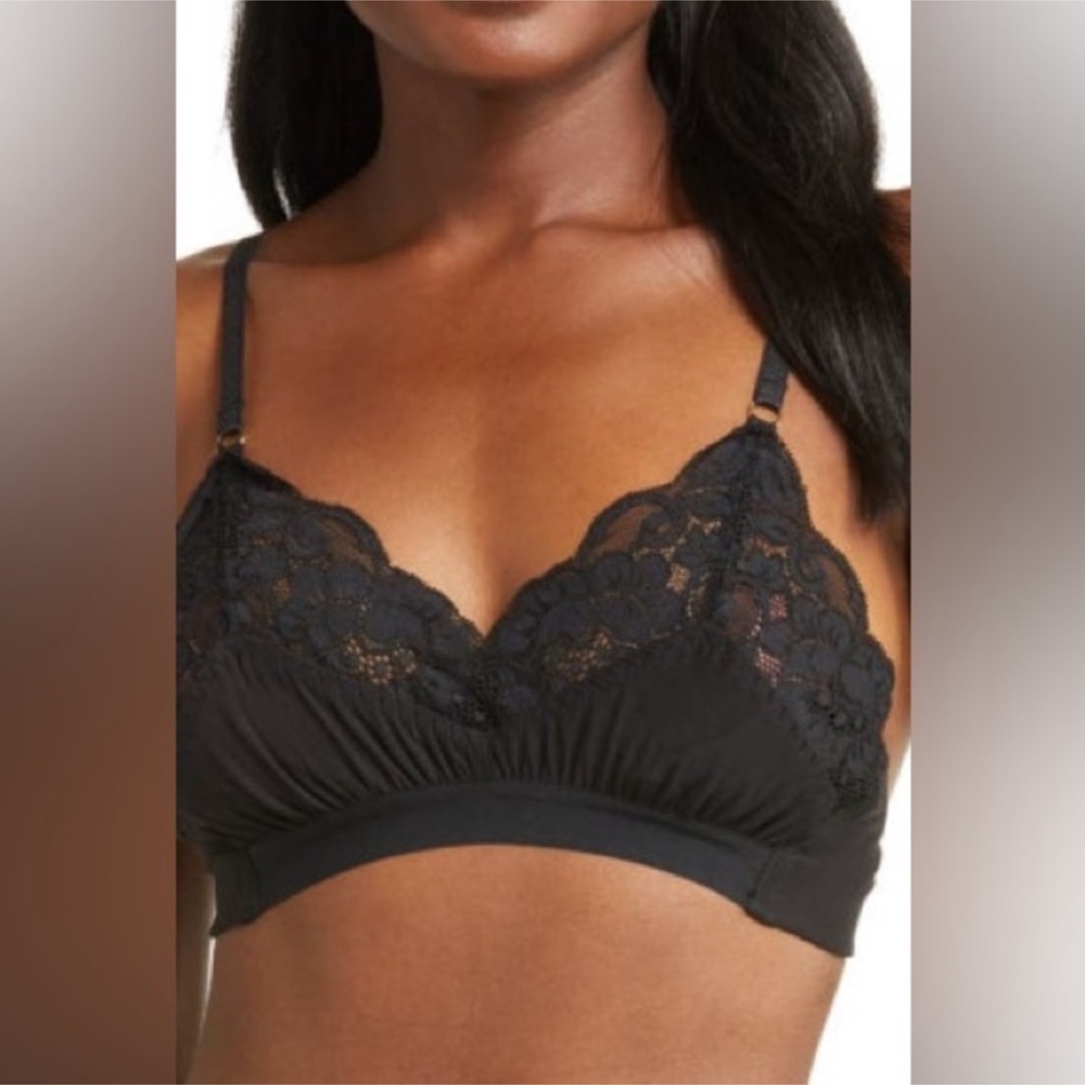 NEW We Are HAH Black Noir Ladies Lounge Adjustable Bralette Multiple Sizes